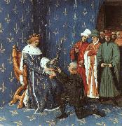 Jean Fouquet Bertrand with the Sword of the Constable of France oil painting artist